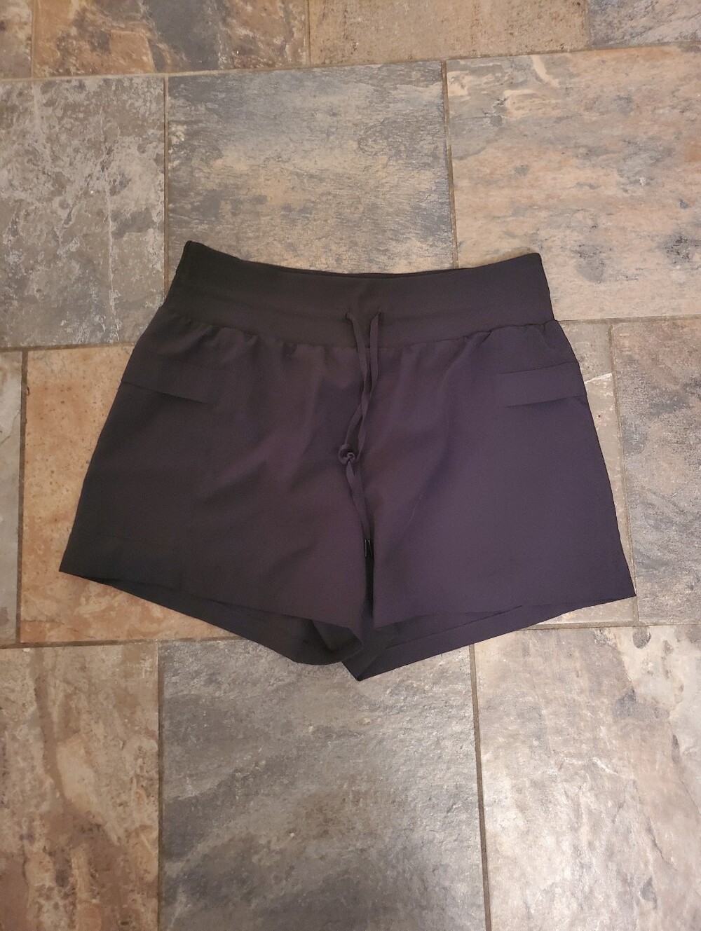 Calia Women's Black Pull-On Shorts Elastic Waist With Drawstring And Pockets Med